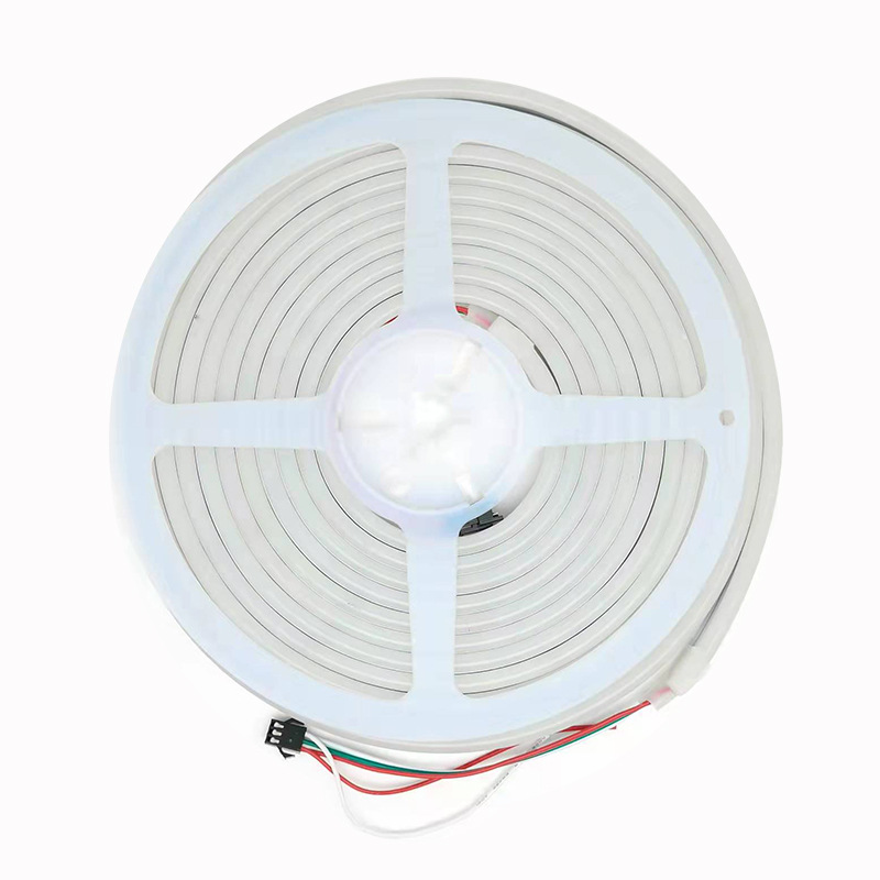 LED柔性软幻彩霓虹灯条柔性跑马流水rgb变色户外室外防水工程亮化软led灯带